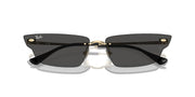 Ray-Ban Anh RB3731 Sunglasses - Light Gold/Dark Grey / 66 mm - X0045V50C9 - Additional Image 4