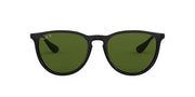Ray-Ban Erika Low Bridge Fit RB4171F Sunglasses - Black/Polarized Green / 54 mm - 8053672501452