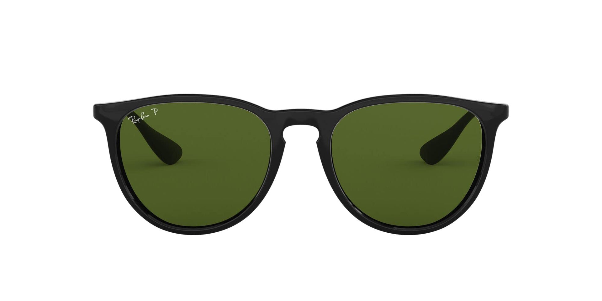 Ray-Ban Erika Low Bridge Fit RB4171F Sunglasses - Black/Polarized Green / 54 mm - 8053672501452