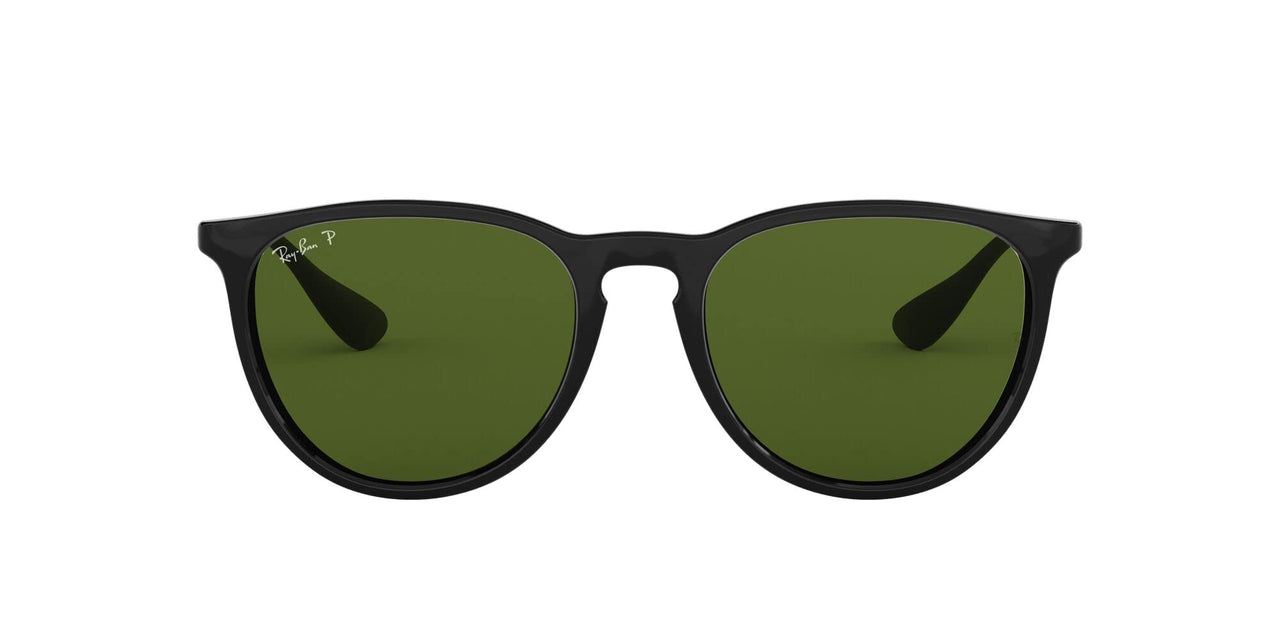 Ray-Ban Erika RB4171 Sunglasses - Black/Polarized Green / 54 mm - 8053672495942