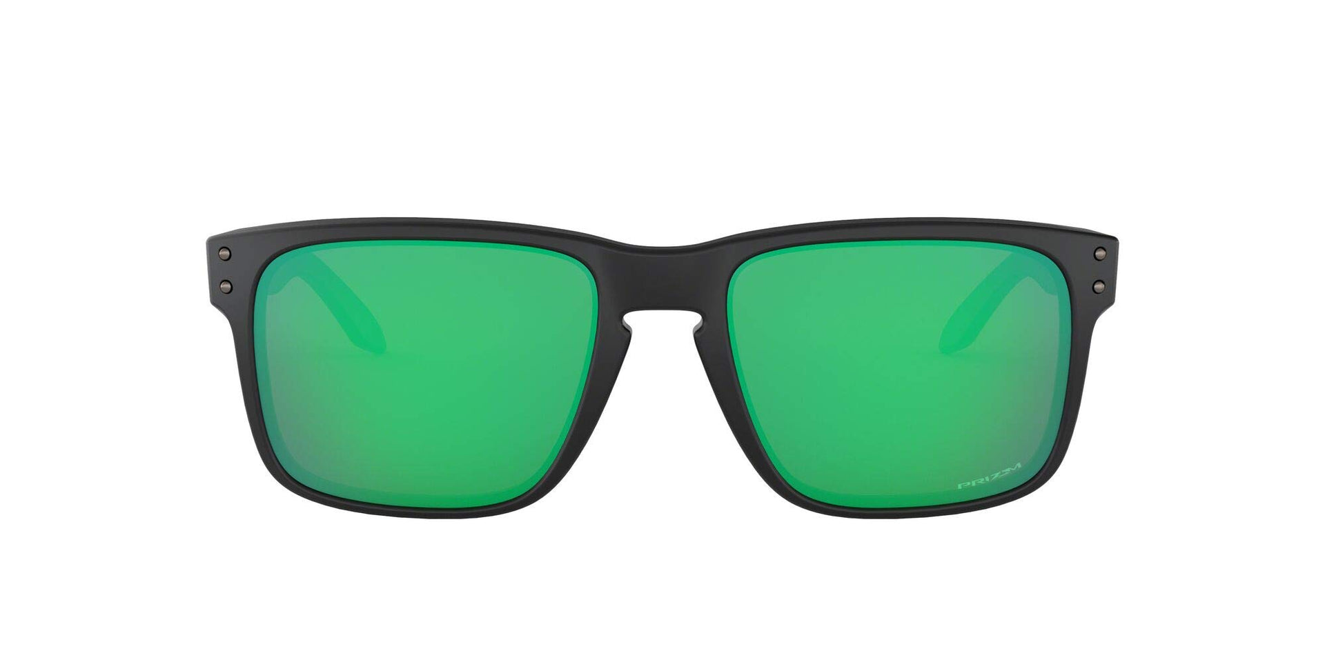 Oakley Holbrook Low Bridge Fit Sunglasses - Matte Black Ink/Prizm Jade / 56 mm - 888392320933
