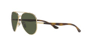 Ray-Ban Aviator RB3675 Sunglasses - Gold/Green / 58 mm - 8056597432146 - Additional Image 2