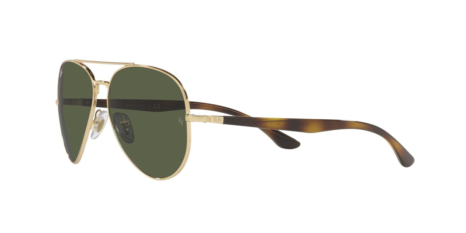 Ray-Ban Aviator RB3675 Sunglasses - Gold/Green / 58 mm - 8056597432146 - Additional Image 2