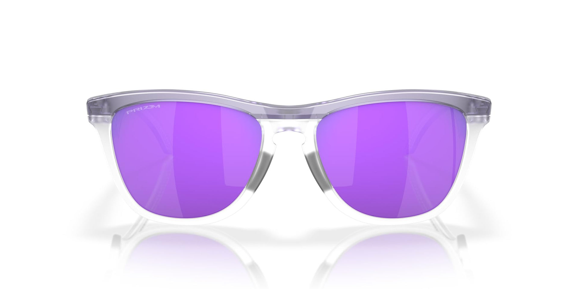 Oakley Frogskins Hybrid Sunglasses - Matte Lilac/Prizm Clear / Large - 888392610256