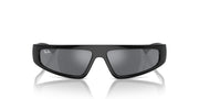 Ray-Ban Izaz RB4432 Sunglasses - Black/Dark Grey Mirrored Silver / 59 mm - 8056262017418