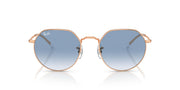 Ray-Ban Jack RB3565 Sunglasses - Rose Gold/Clear Gradient Blue / 51 mm - 8056262054949