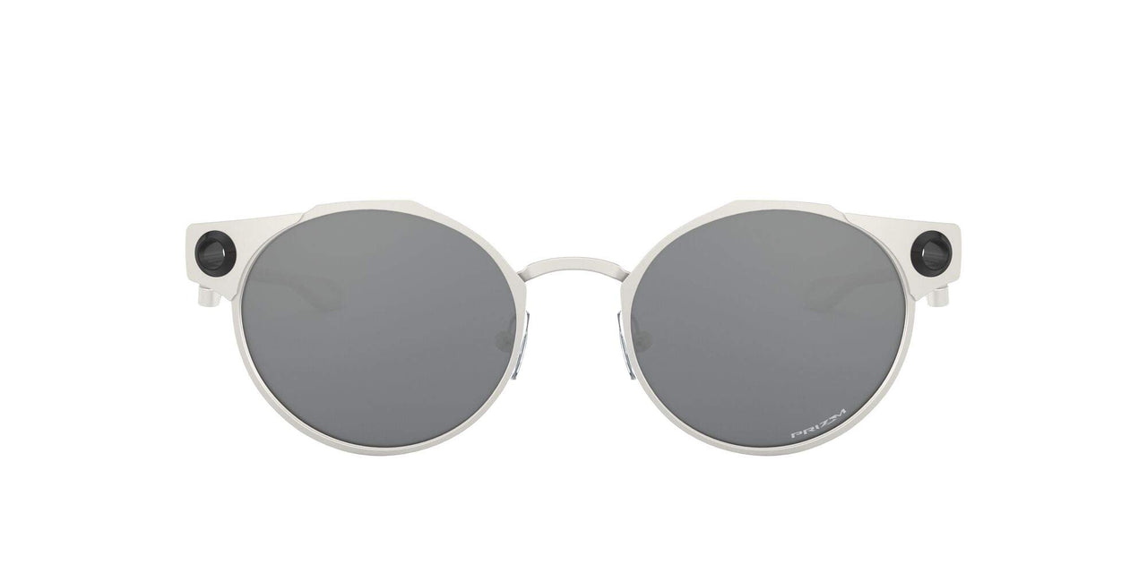 Oakley Deadbolt Titanium Sunglasses - Satin Chrome/Prizm Black / 50 - 888392464033