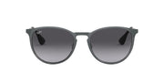 Ray-Ban Erika Metal RB3539 Sunglasses - Metallic Grey/Light Grey Gradient Dark Grey / 54 mm - 8053672565409
