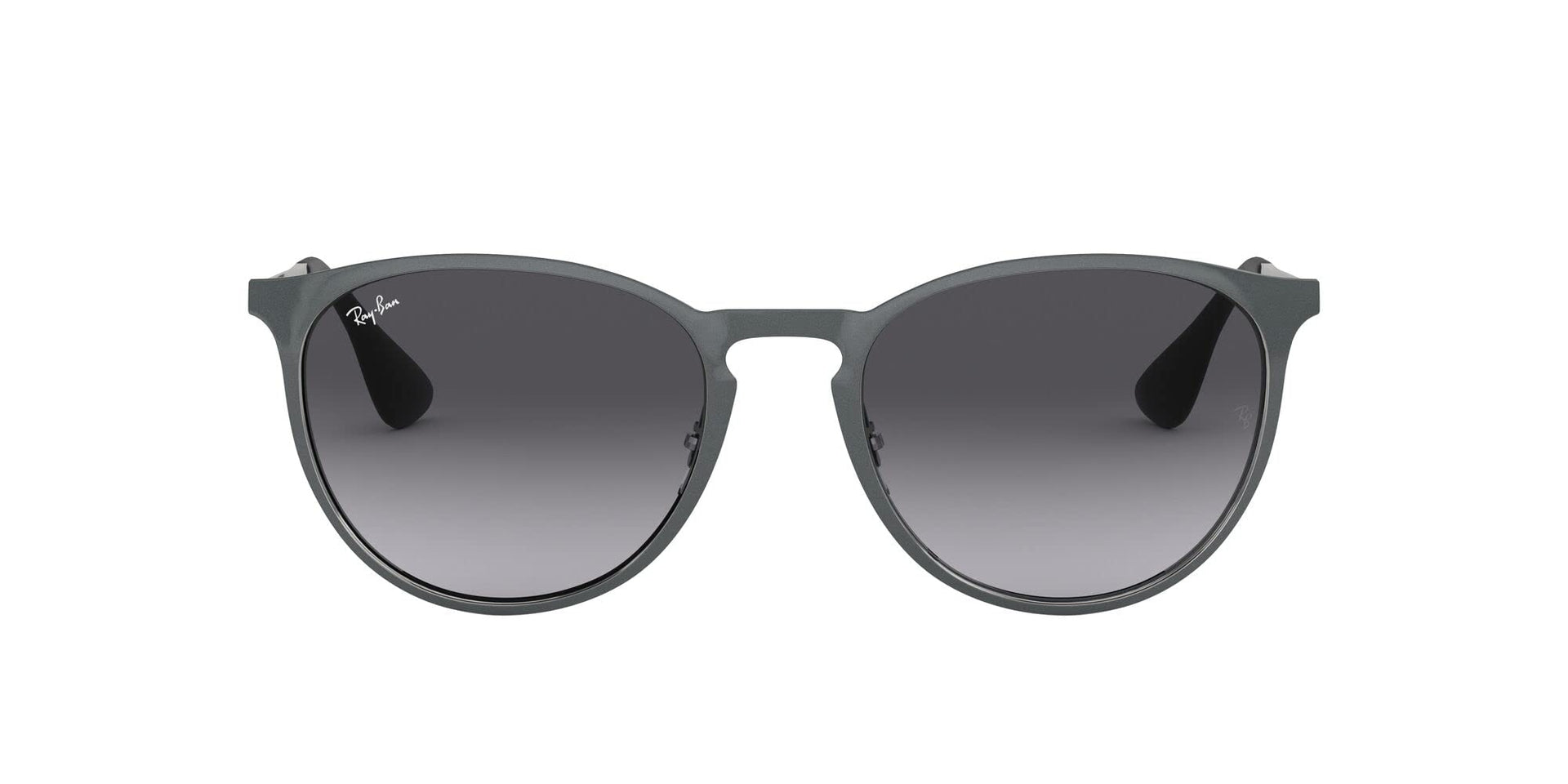 Ray-Ban Erika Metal RB3539 Sunglasses - Metallic Grey/Light Grey Gradient Dark Grey / 54 mm - 8053672565409