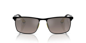 Matte Black on Black/Grey Gradient Grey Mirrored Polarized