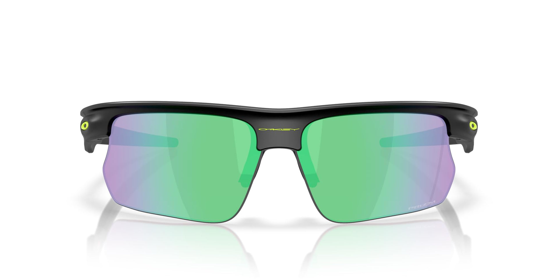 Oakley Bisphaera Sunglasses - Matte Black/Prizm Road Jade / 68 mm - 888392669056