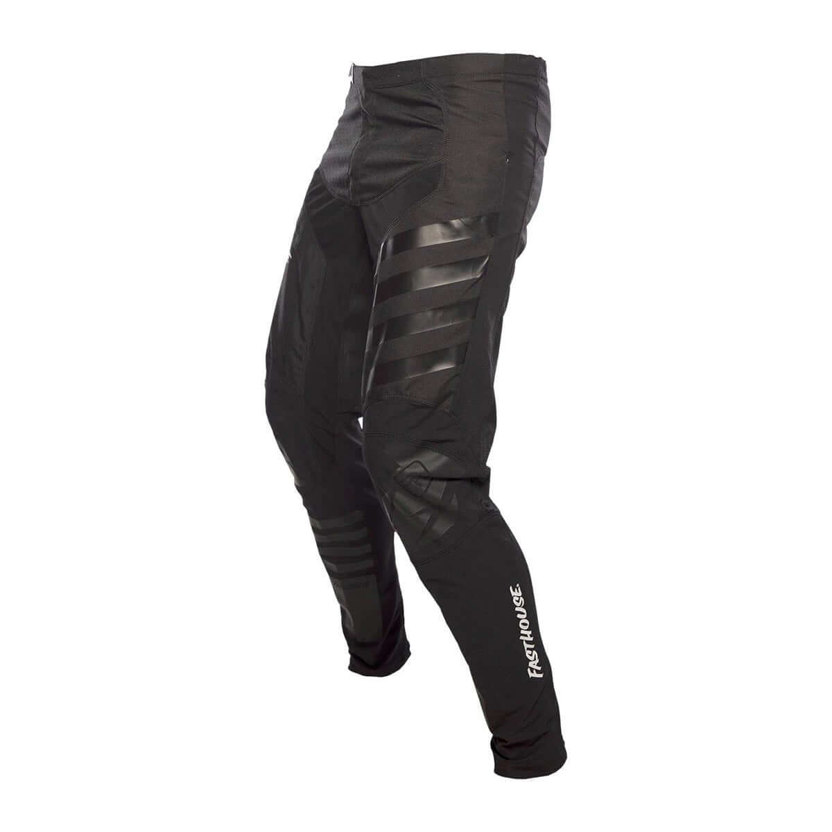 Fasthouse Youth Fastline 2.0 pant in black with reflective side stripe detail