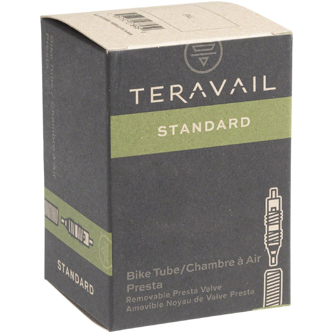 Teravail Standard bike inner tube box, Presta valve, 48mm