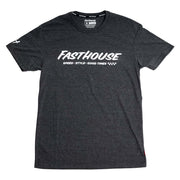 Fasthouse Prime tech T-shirt in dark heather gray with front logo graphic