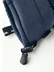 Hestra CZone Mountain mittens in navy with blue fleece lining and key tag