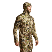 Camouflage zip hoodie with adjustable hood, full zipper and kangaroo pocket