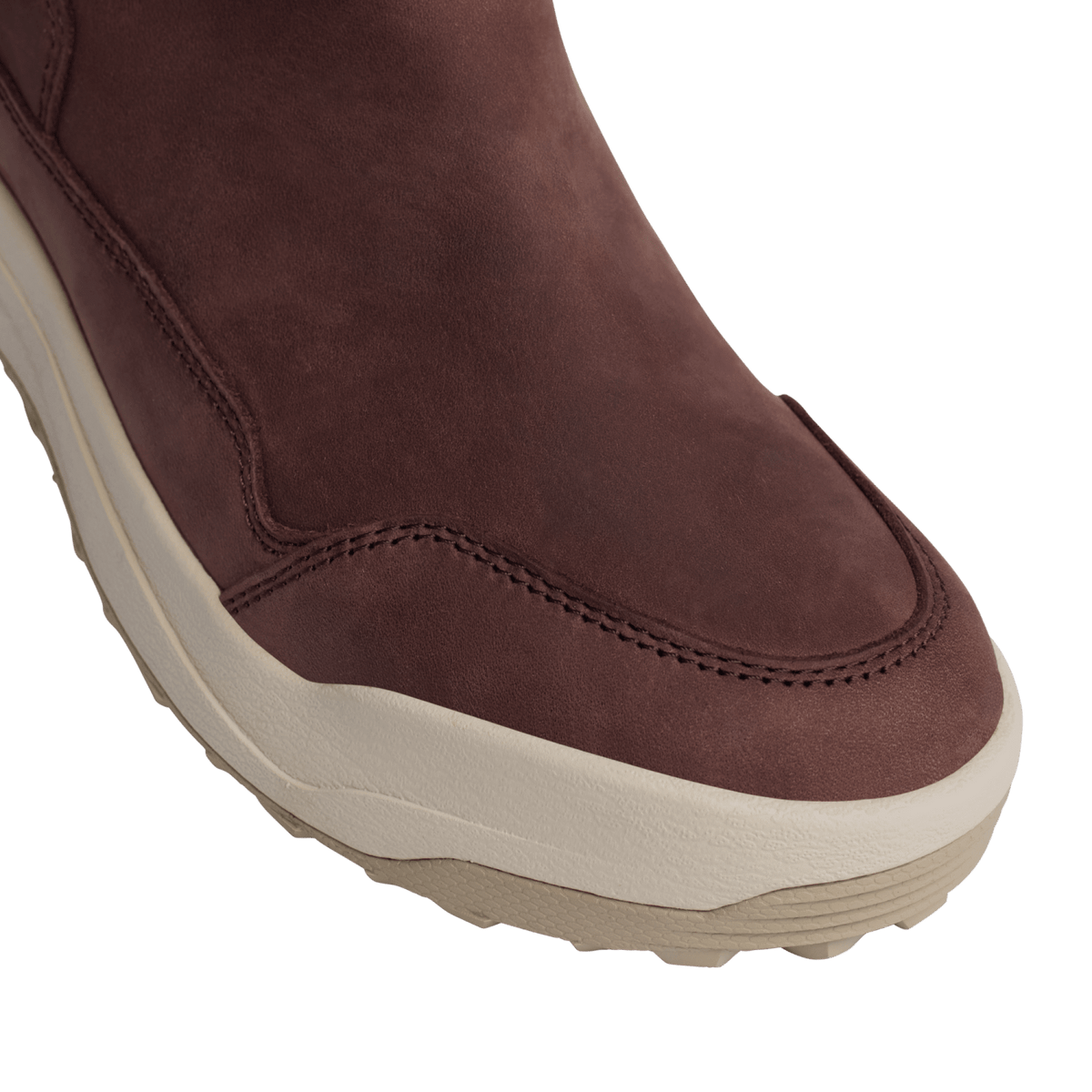 Rover GTX LTH dark brown suede-look ankle boot with cushioned off-white sole