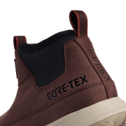 Rover GTX LTH boot with brown suede upper, black side panel, and GORE-TEX branding