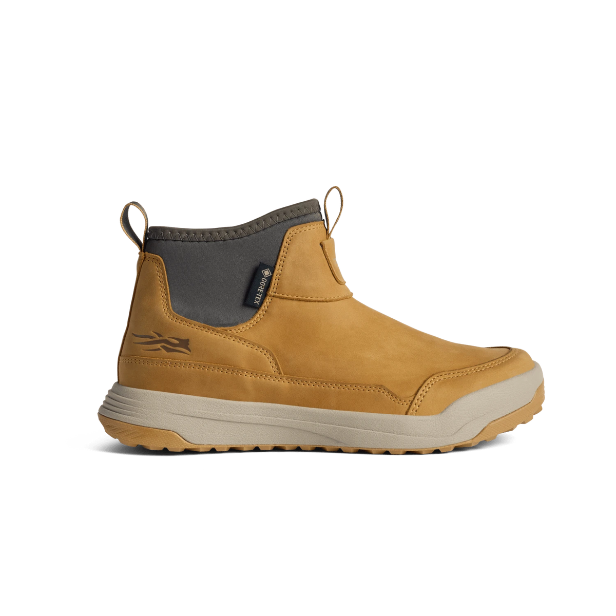 Rover GTX LTH boot in tan suede with dark inner panel and two-tone rubber sole