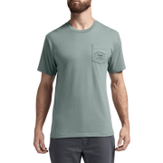 Teal pocket T-shirt with a left chest pocket and small Sitka Gear logo.