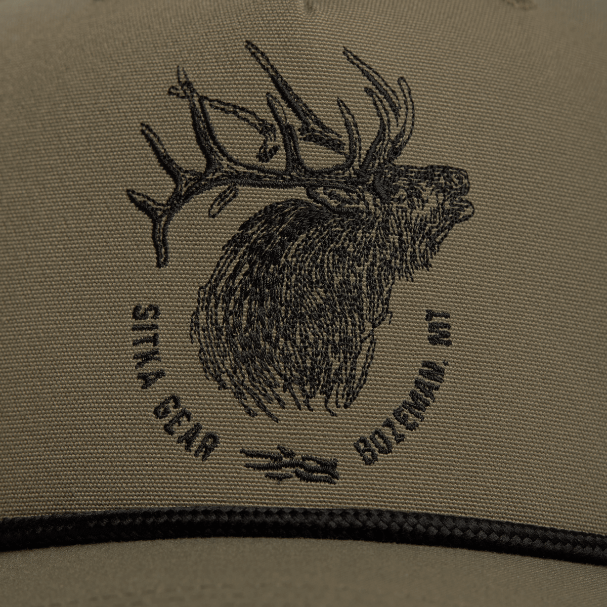 Elk Sketch Retro 5 Panel Snapback