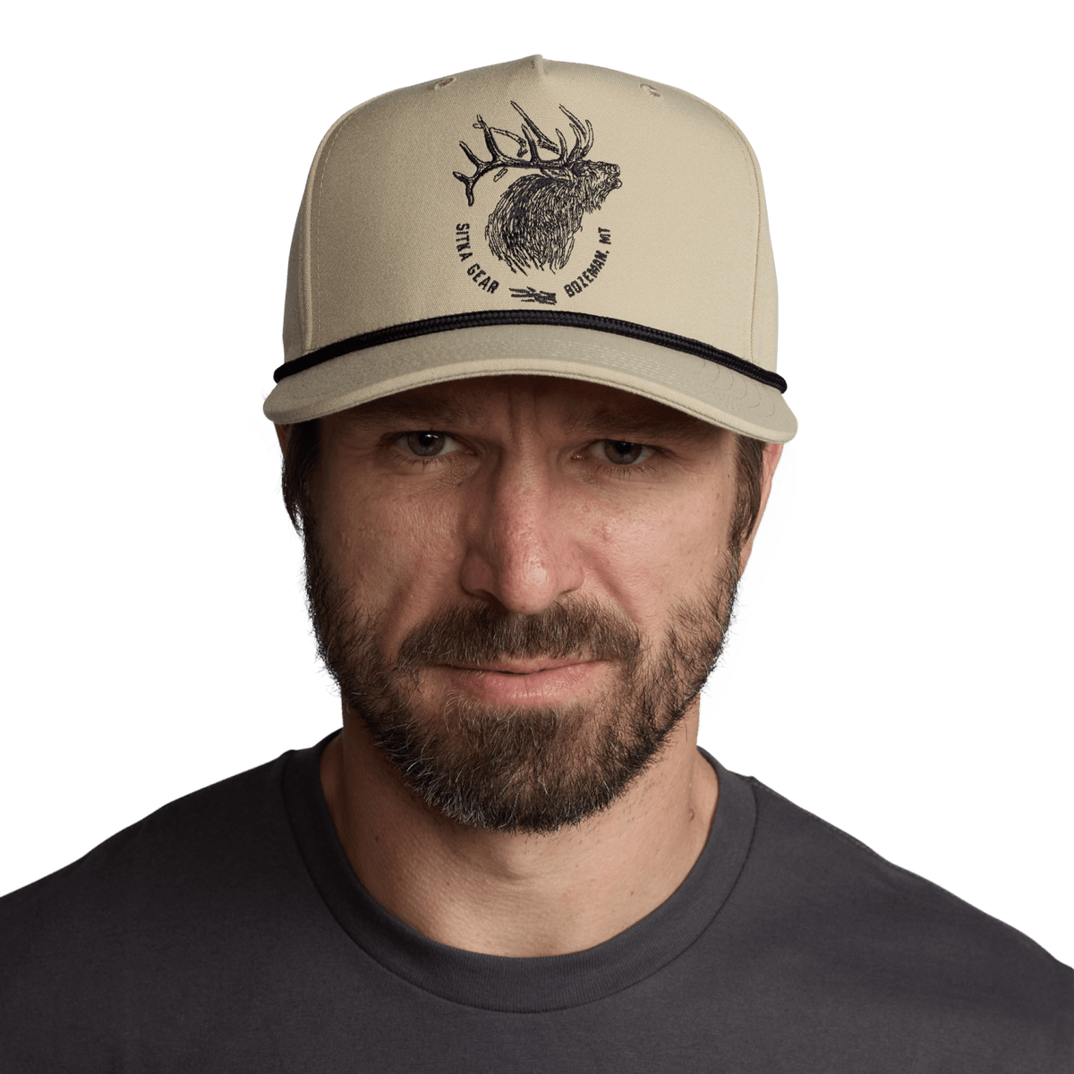 Elk Sketch Retro 5 Panel Snapback