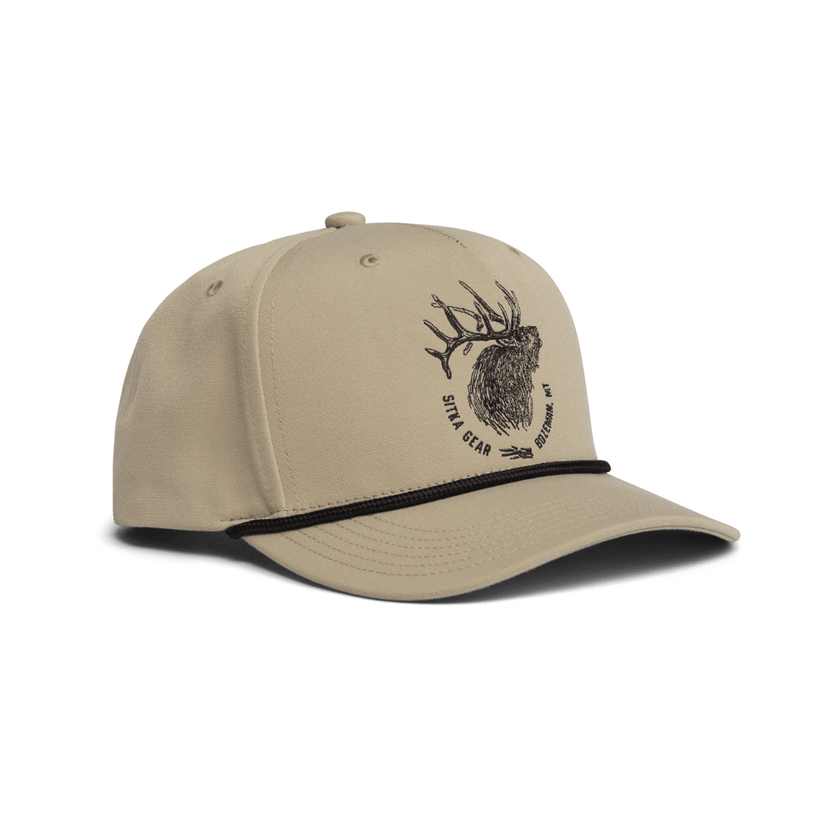 Elk Sketch Retro 5 Panel Snapback