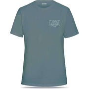 Dakine Dakineapple III T-shirt in lead blue-gray, crew neck, front logo graphic