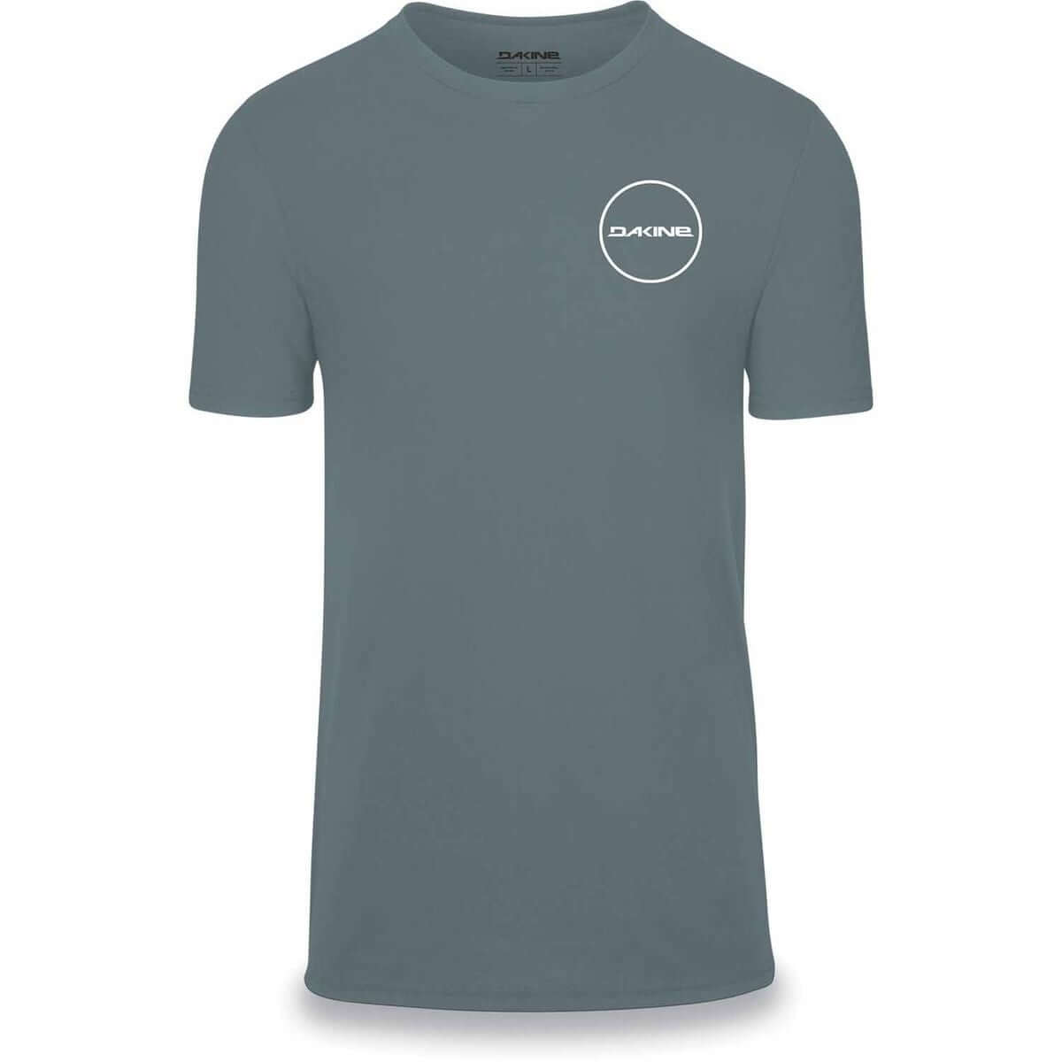 Men's blue-gray short-sleeve tech T-shirt with Dakine logo on chest