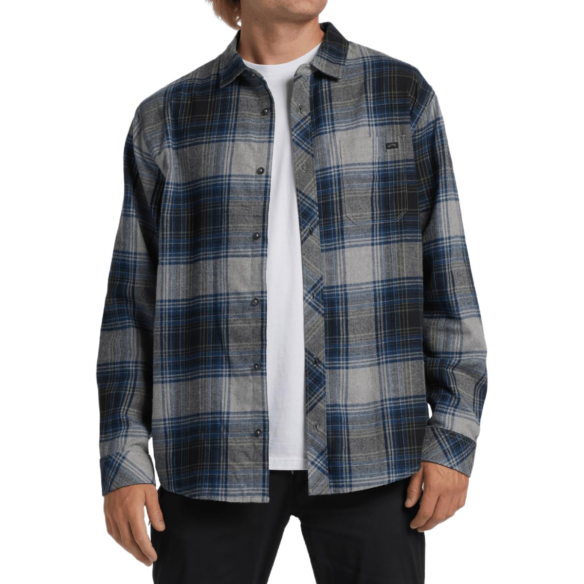 Billabong Men's Coastline Flannel Shirt - Alloy