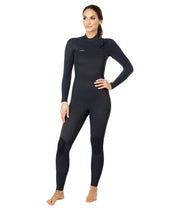 O'Neill Hyperfreak TB3 3/2+ mm Women's Chest Zip Wetsuit - BLACK/BLACK / 8 Tall