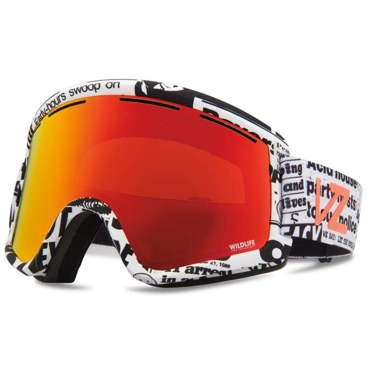 VonZipper Cleaver House Riot Fire Chrome Sunglasses - Default Title - B085C1QR2W