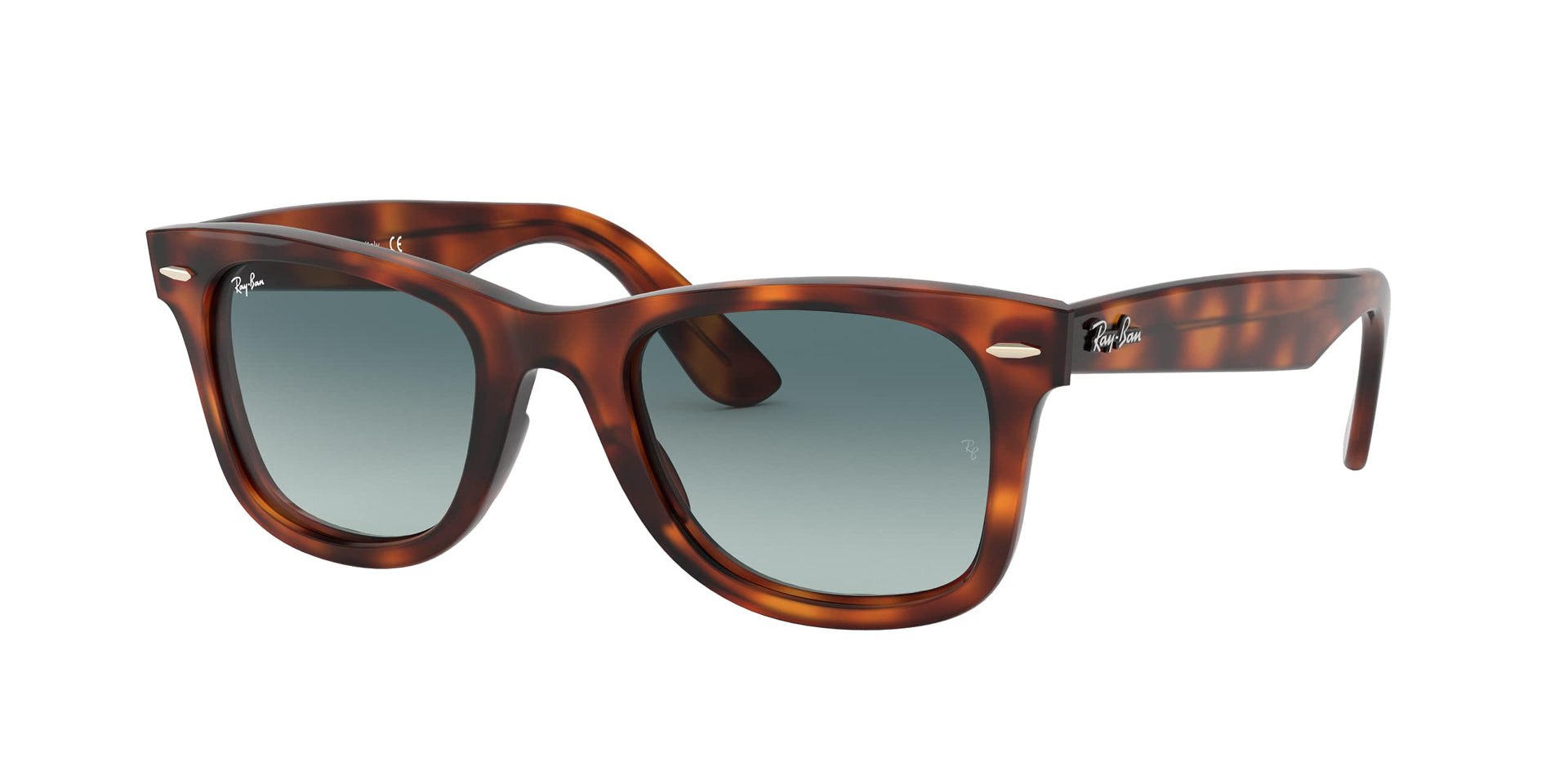 Ray-Ban Wayfarer Ease RB4340 Sunglasses - Red Havana/Blue Gradient Grey / 50 mm - 8053672977332