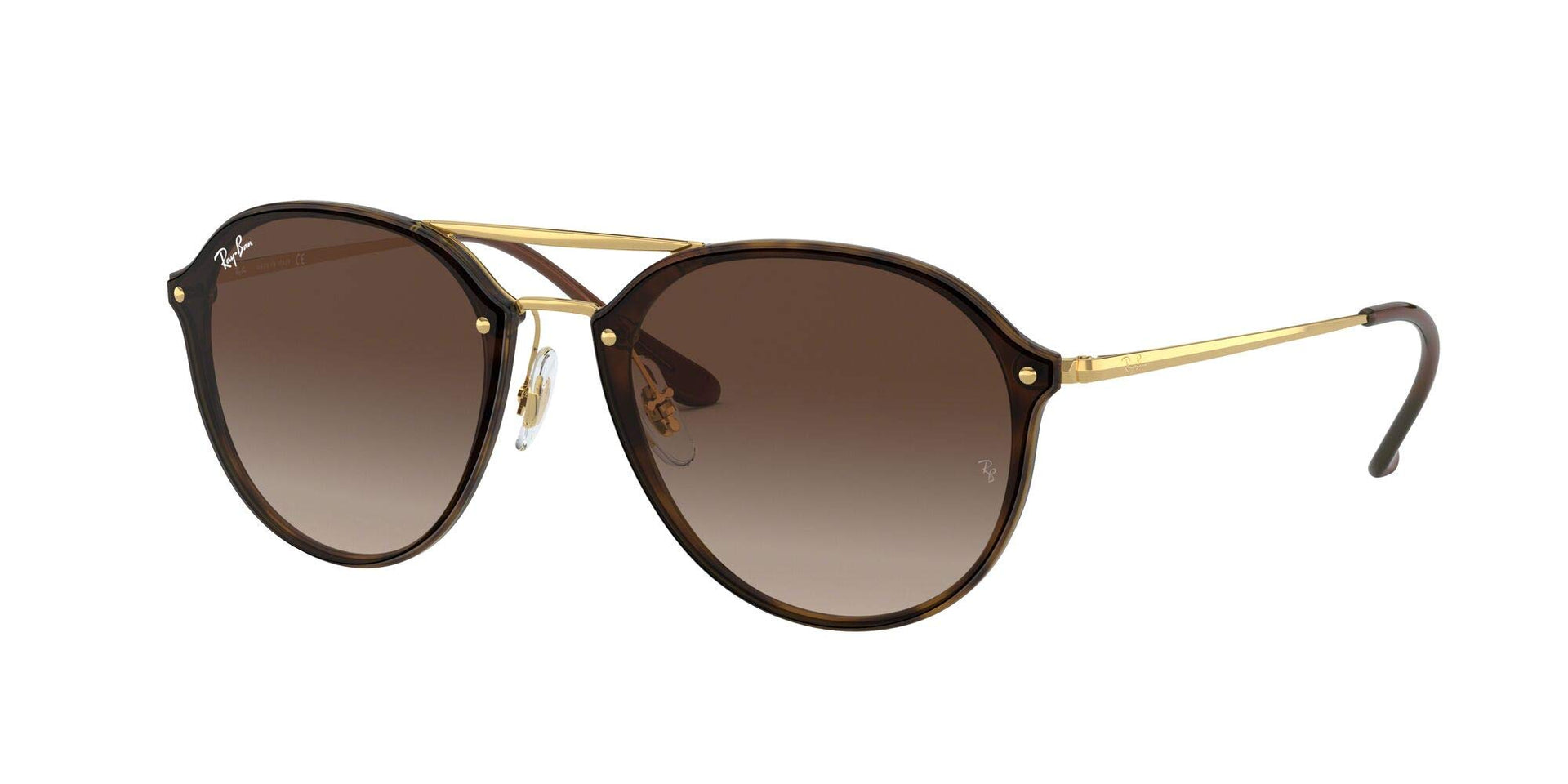 Ray-Ban Blaze Double Bridge RB4292N Sunglasses - Light Havana/Brown Gradient Dark Brown / 62 mm - 8053672837865 - Additional Image 2