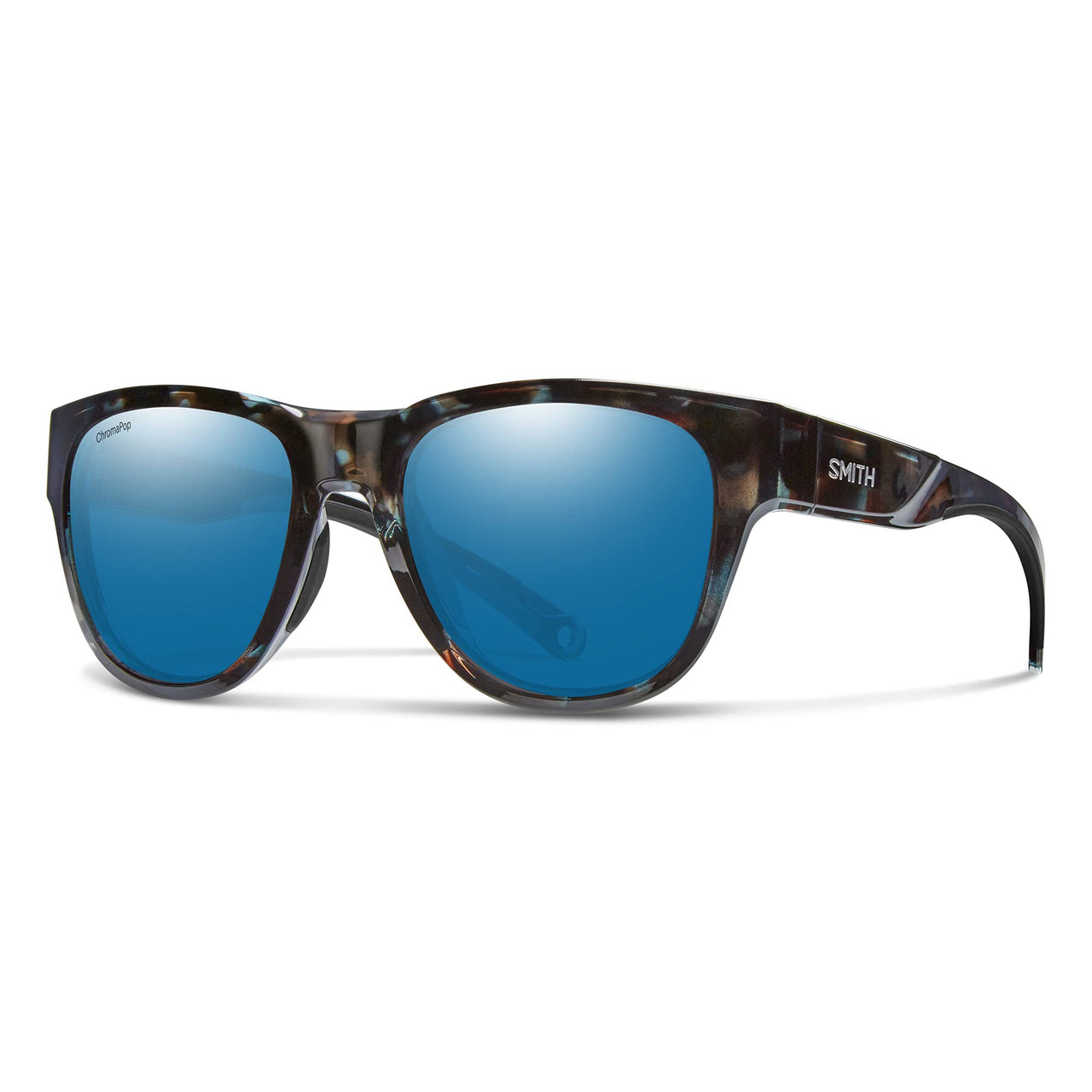 Smith Rockaway Sunglasses - Sky Tortoise / Chromapop Glass Polarized Blue Mirror / One Size - X002X99Y2R