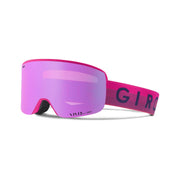 Giro Ella snow goggles with pink mirrored lens and bright pink strap