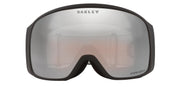 Oakley Flight Tracker snow goggles with dark frame and clear gray Prizm lens