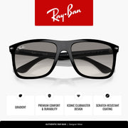 Ray-Ban Boyfriend Two RB4547F Sunglasses - Black / Large - 8056597957885 - Additional Image 2
