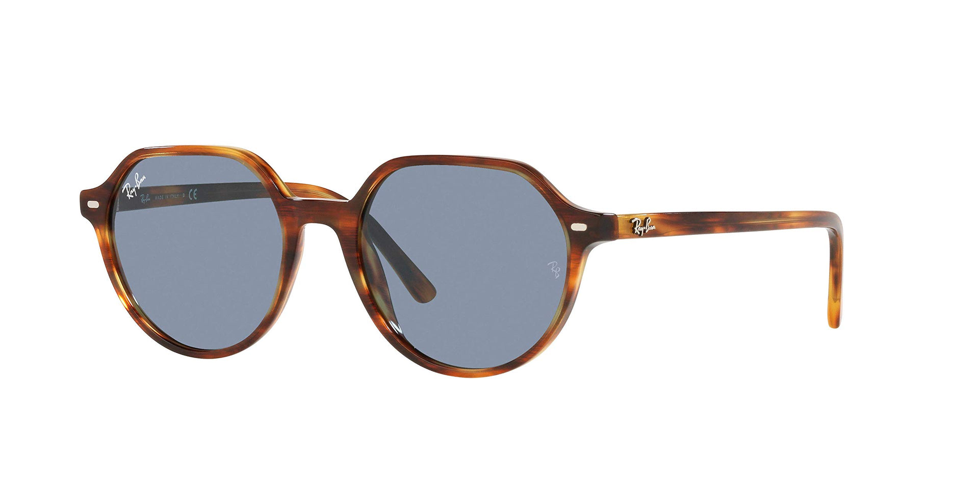 Ray-Ban Thalia RB2195 Sunglasses - Striped Havana/Blue / 53 mm - 8056597364065