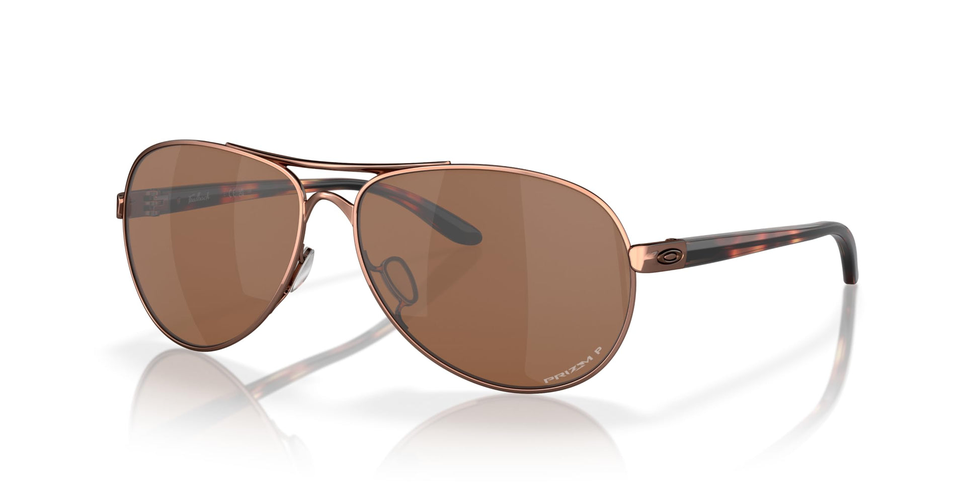 Oakley Feedback Sunglasses - Rose Gold / Prizm Tungsten Polarized / Medium (X0027U45Q7) - X0027U45Q7