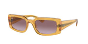 Ray-Ban Kiliane Low Bridge Fit RB4395F Sunglasses - Transparent Yellow/Gradient Violet / 54 mm - 8056597854467