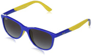 Ray-Ban RJ9077SF Sunglasses - Light Blue on Rubber Yellow/Grey Gradient Blue / 49 mm - 8056597851862