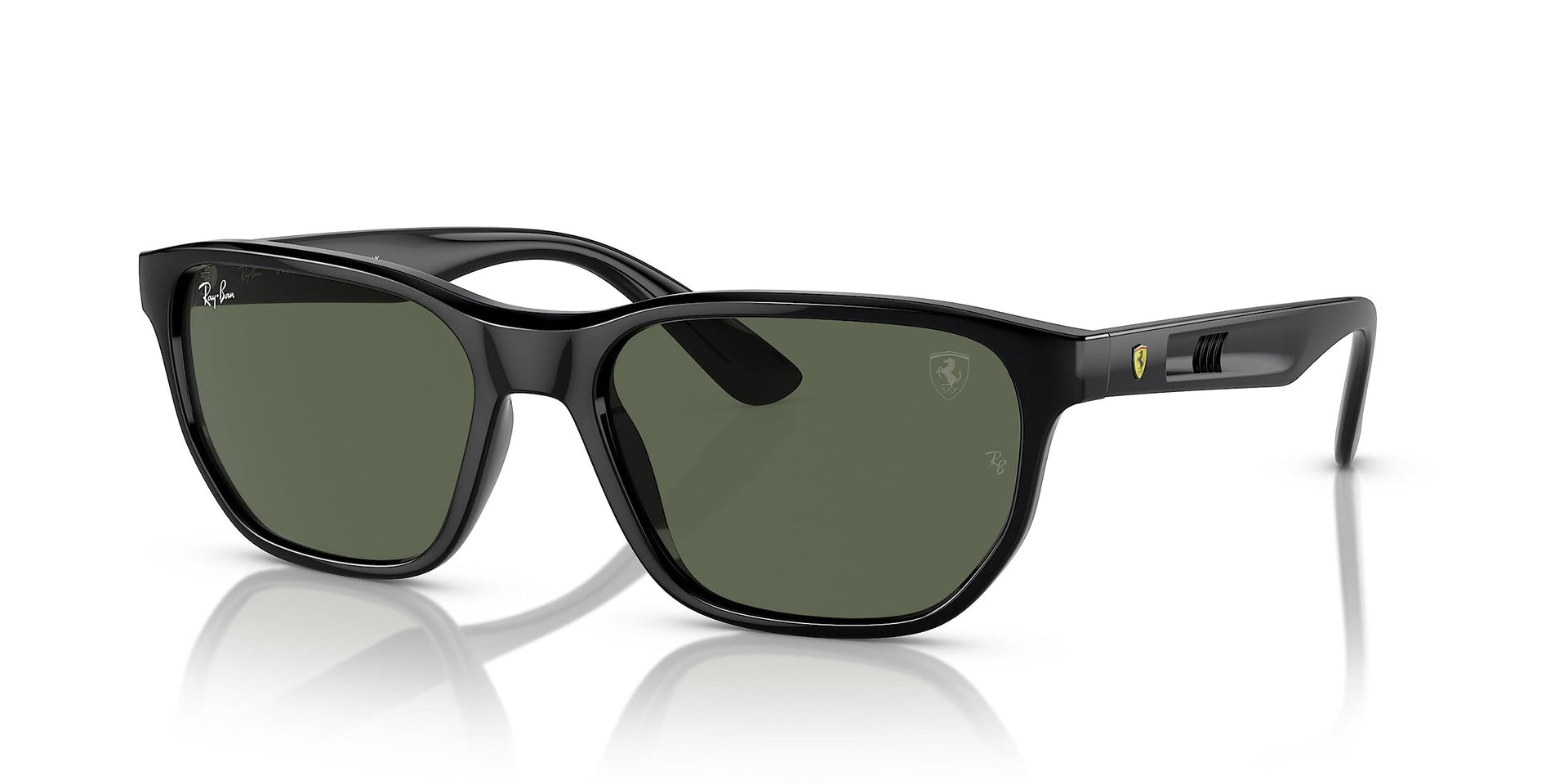Ray-Ban RB4404M Sunglasses - Black/Dark Green / 57 mm - 8056597853743