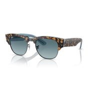 Ray-Ban Mega Clubmaster RB0316S Sunglasses - Havana on Blue on Gunmetal / Blue / Small - 8056597837071