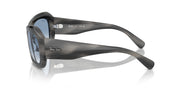 Ray-Ban Beate RB2212 Sunglasses - Striped Grey/Clear Gradient Blue / 56 mm - X0045V8BRZ - Additional Image 2
