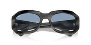 Ray-Ban Beate RB2212 Sunglasses - Striped Grey/Clear Gradient Blue / 56 mm - X0045V8BRZ - Additional Image 4