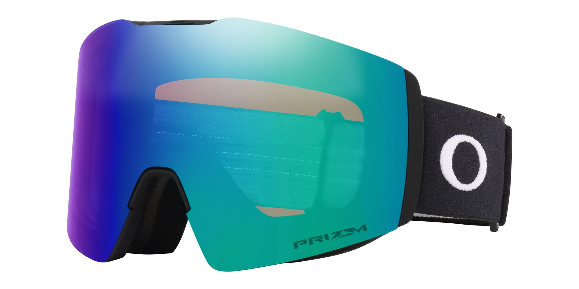 Matte black frame snow goggles sunglasses with Prizm iridium mirrored blue-green lens