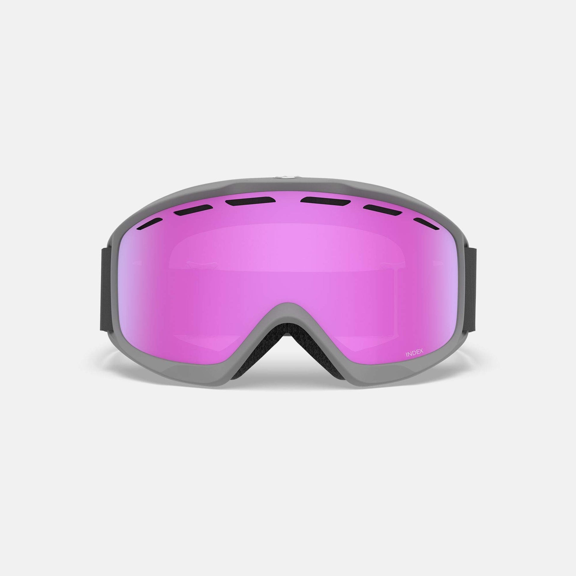 Giro Index OTG Adult Snow Goggles - Titanium Wordmark Strap with VIVID Pink Lens (2021) — image 5