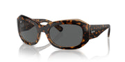 Ray-Ban Beate RB2212 Sunglasses - Havana on Transparent Brown/Dark Grey / 56 mm - X0045V8E31 - Additional Image 1