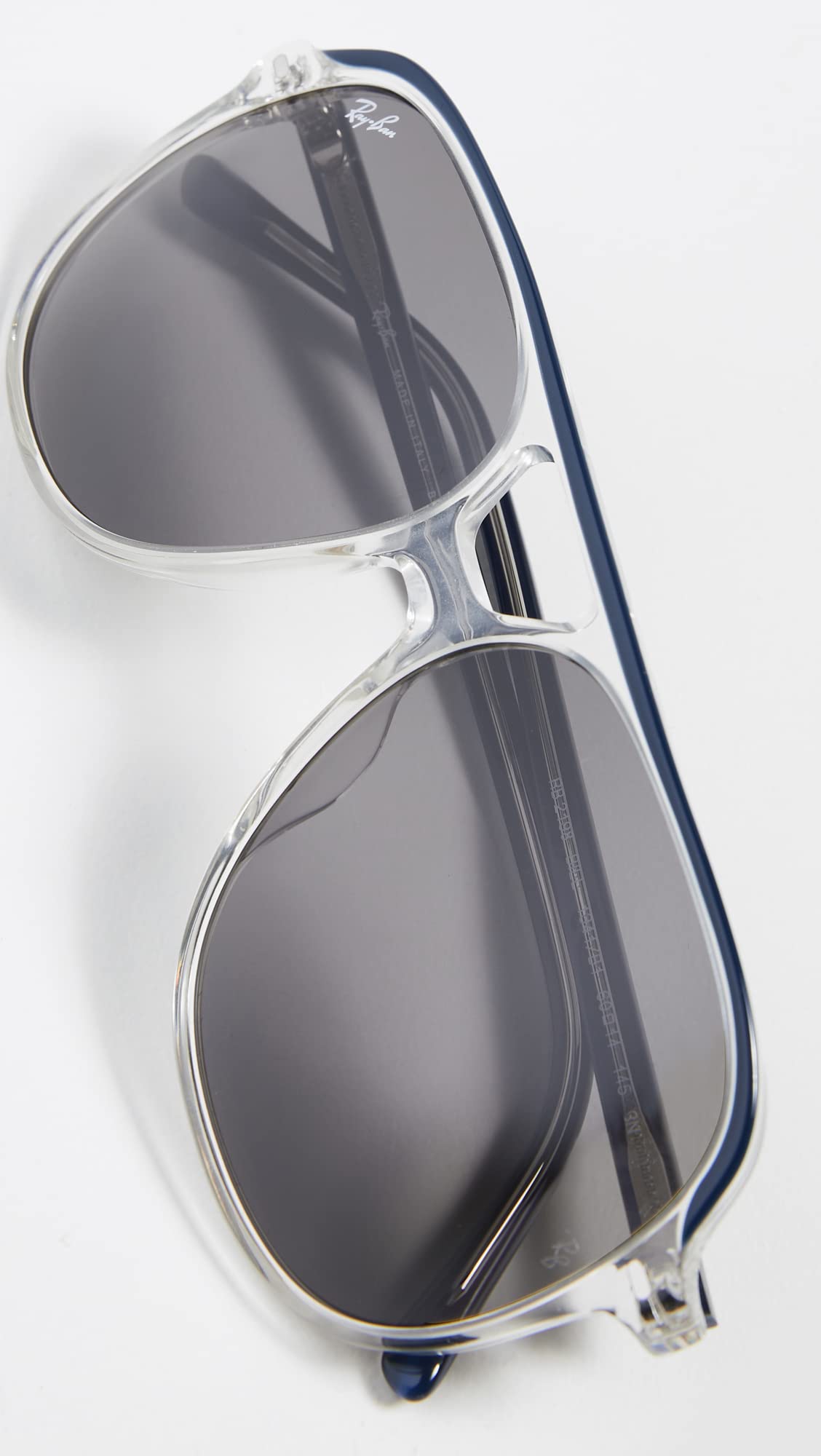 Ray-Ban Bill RB2198 Sunglasses - Blue on Transparent/Dark Grey / 56 mm - 8056597529693 - Additional Image 1